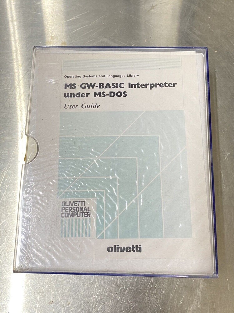 Olivetti MS GW-basic Interpreter Under MS-DOS - Users Guide / Manual