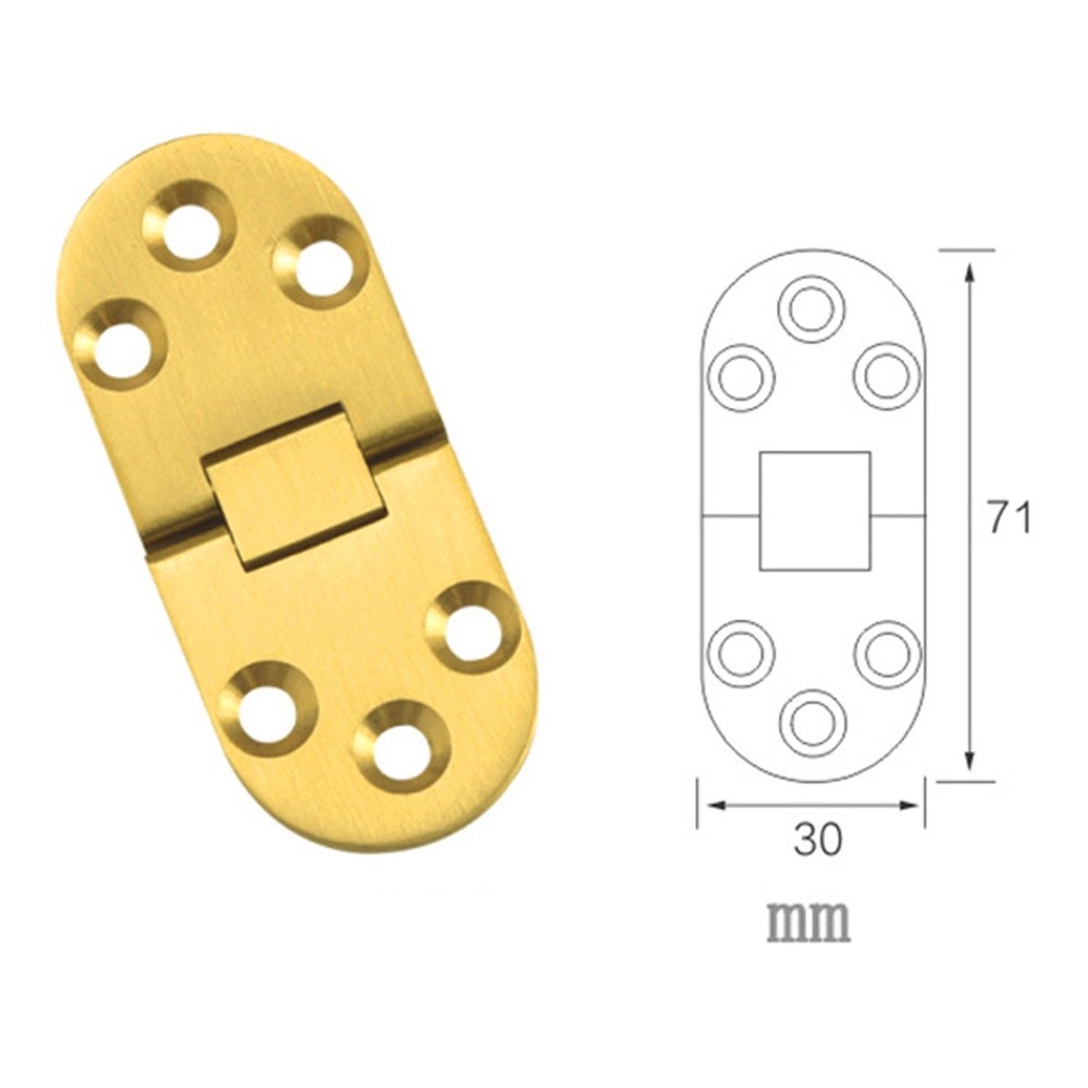 2Pcs Solid Brass Hinges Connectors 3 Size for Folding Table Sewing Machine Table