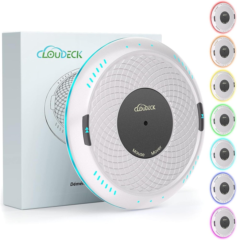 Cloudeck Mouse Mover with Timer & LED Color Option Undetectable Mouse Jiggler...