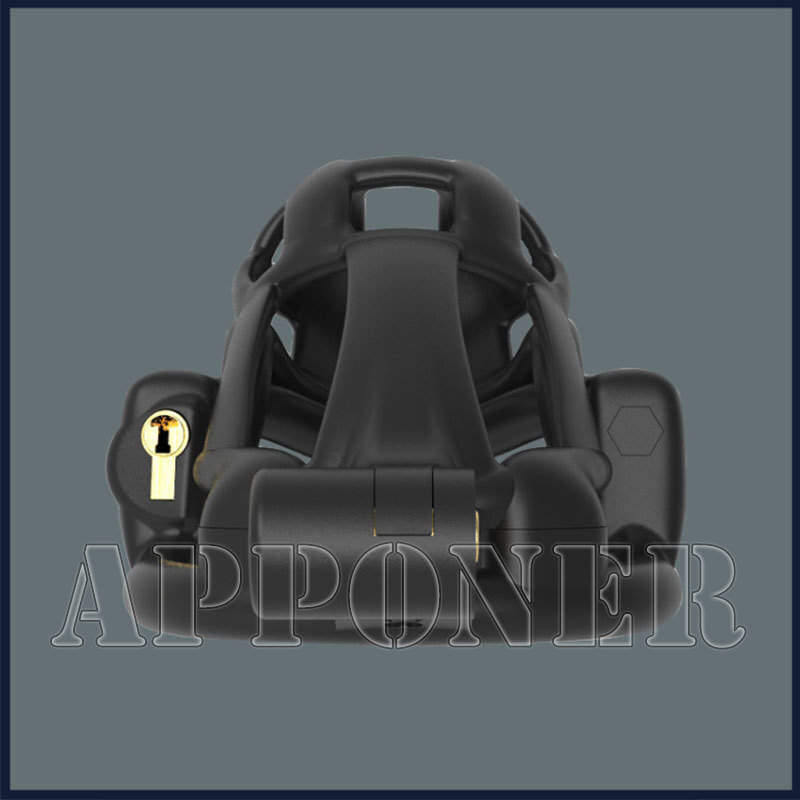 New Python Ultra Chastity Device With Double-Lock Rotatable Guardrail Ring Cages