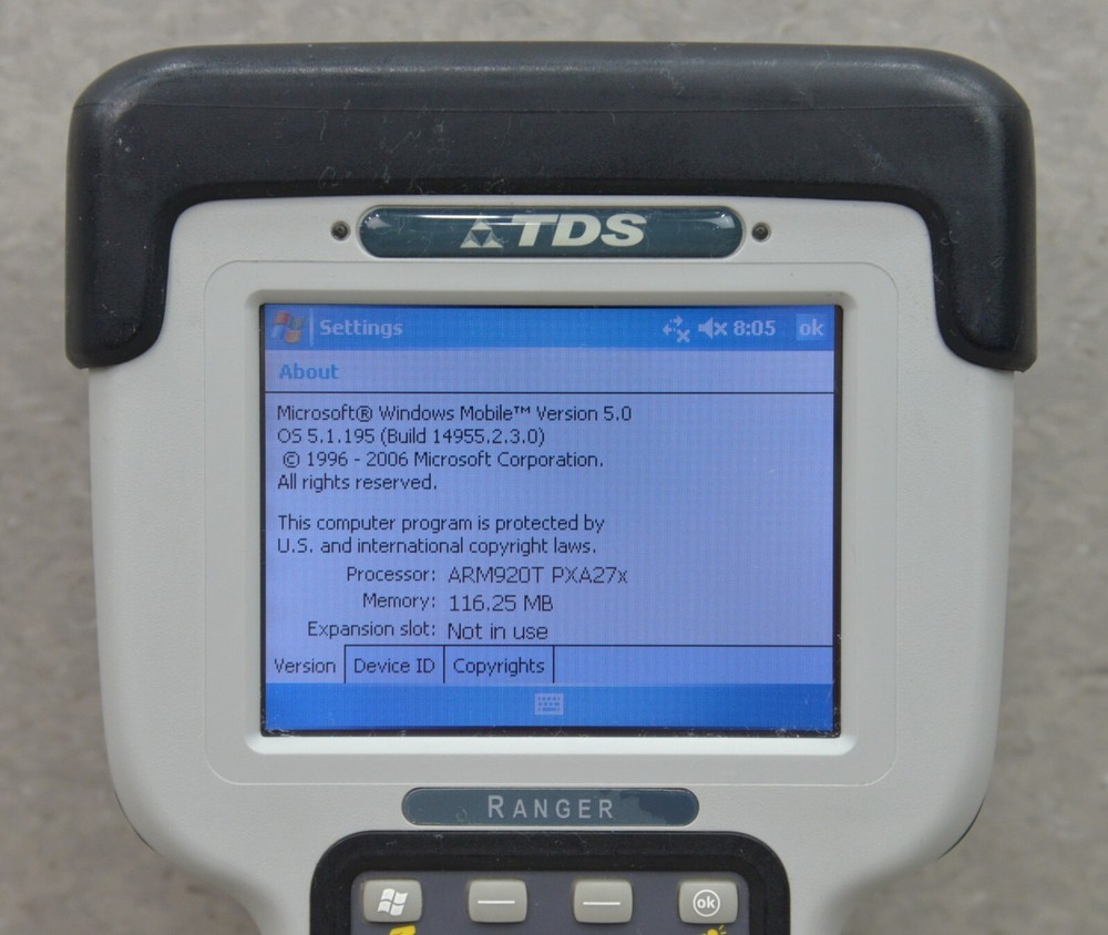 TDS Ranger X Series Handheld Computer Data Collector W/ Accessories