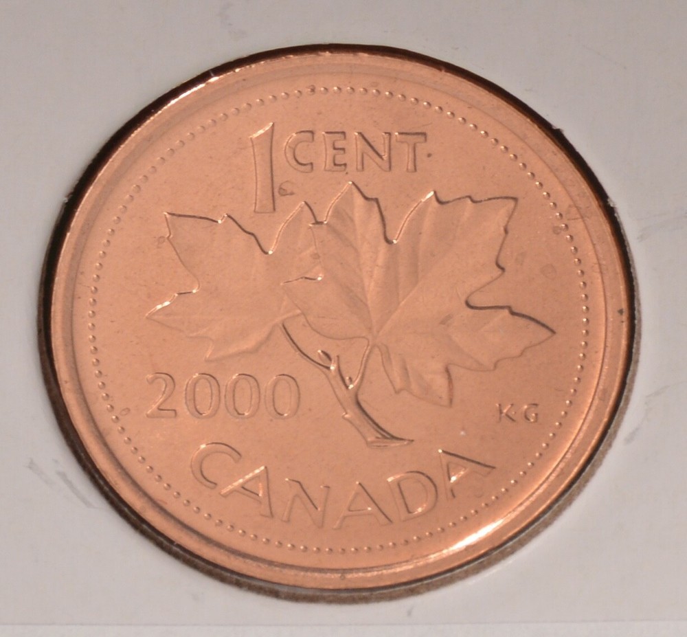 2000 - NON Magnetic - Brilliant Uncirculated Penny