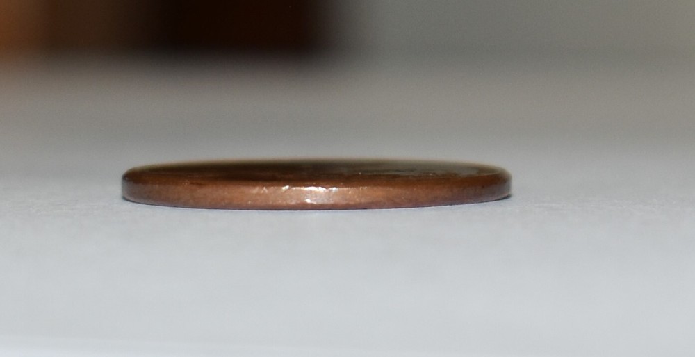 1993 Lincoln Penny No Mint Mark Strike Through AM Error Multi Errored