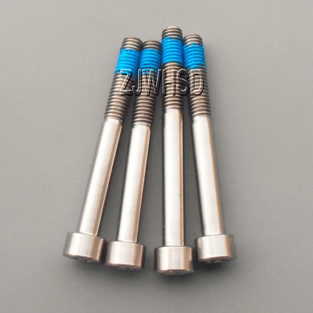 4pcs M6 x 55 Titanium Ti Screw Bolt Allen hex Socket Cap head with ThreadLocker
