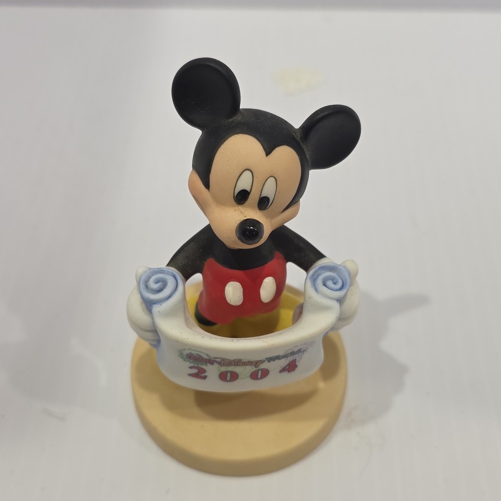 DISNEY WORLD 2004 MICKEY MOUSE Ceramic Figurine - 4"