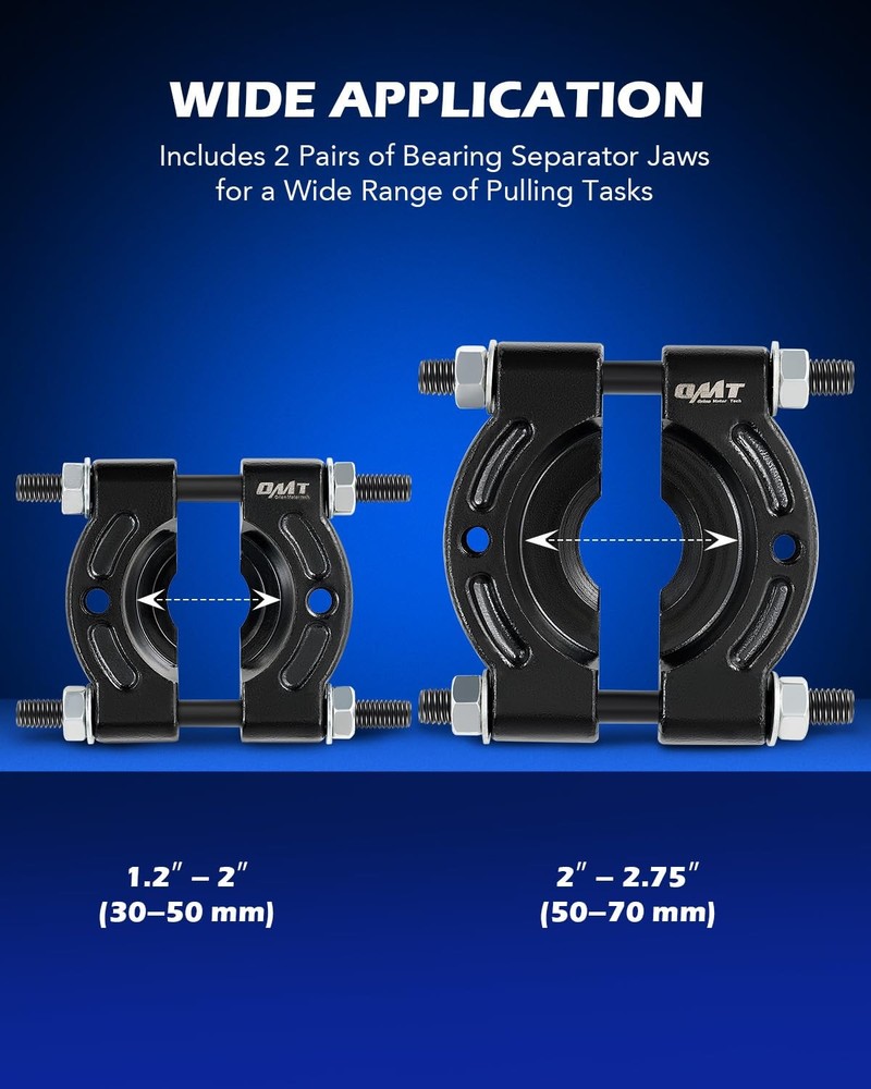 Bearing Puller Set, 5 Ton Capacity Separator, black bearing separator