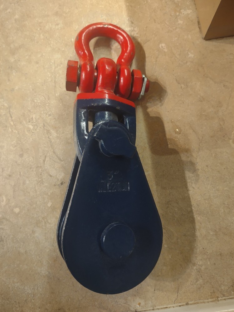 Bronze Bushed 3" 2ton ⅜" Snatch Block Pulley