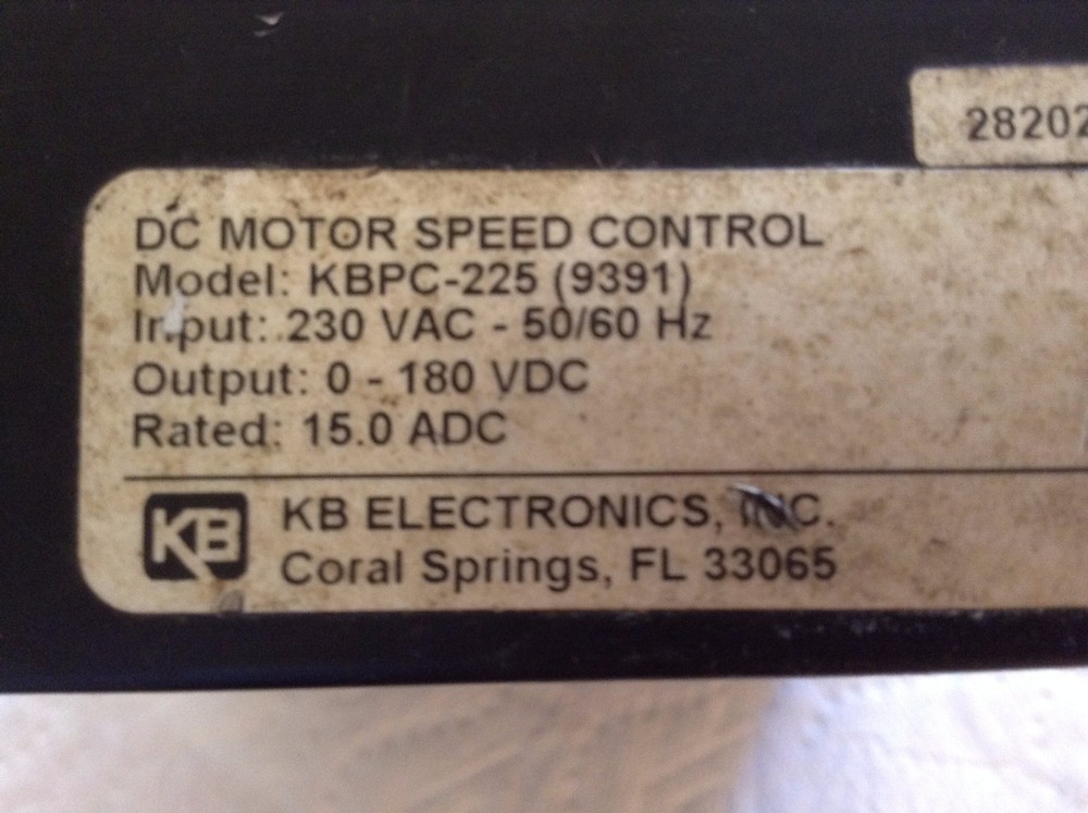 KB KBPC-225 DC Motor Speed Control 9391