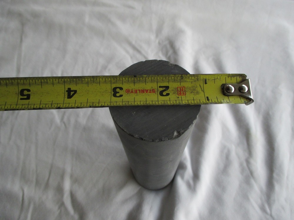 Machinable Ceramic Rod, 2 x 7 inches, unfired