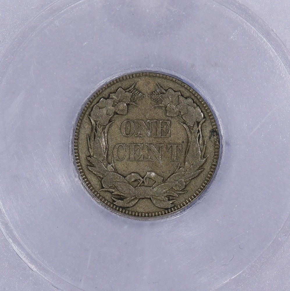 1857 Flying Eagle Cent 1c ICG VF35 - Mint Error Planchet Flaw