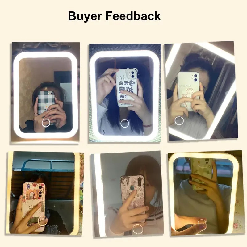 LED Makeup Mirror with Light Desktop Fill Light Dressing Table Mirror