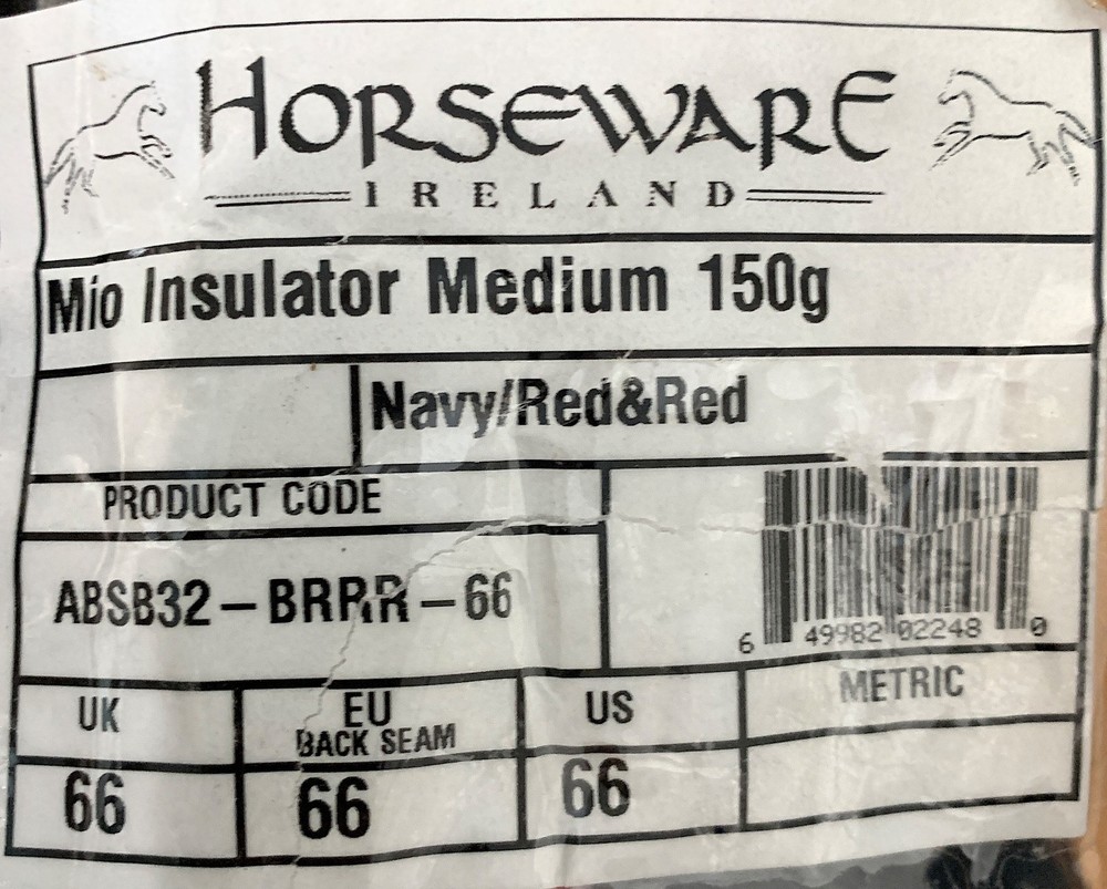 Horseware Mio Insulator Medium 150g 66"
