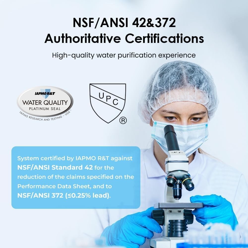 Waterdrop refurbished countertop water filter for sink,8000Gallons(with1 Filter)