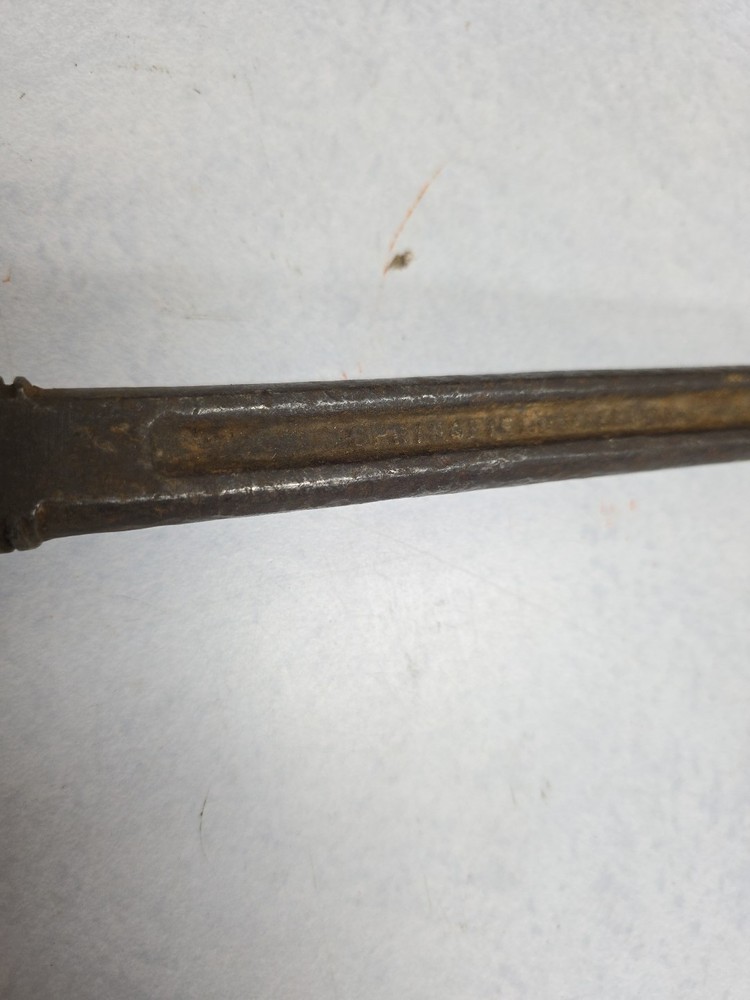 Vintage Springfield Monkey Pipe Wrench Iron Handle 15 in