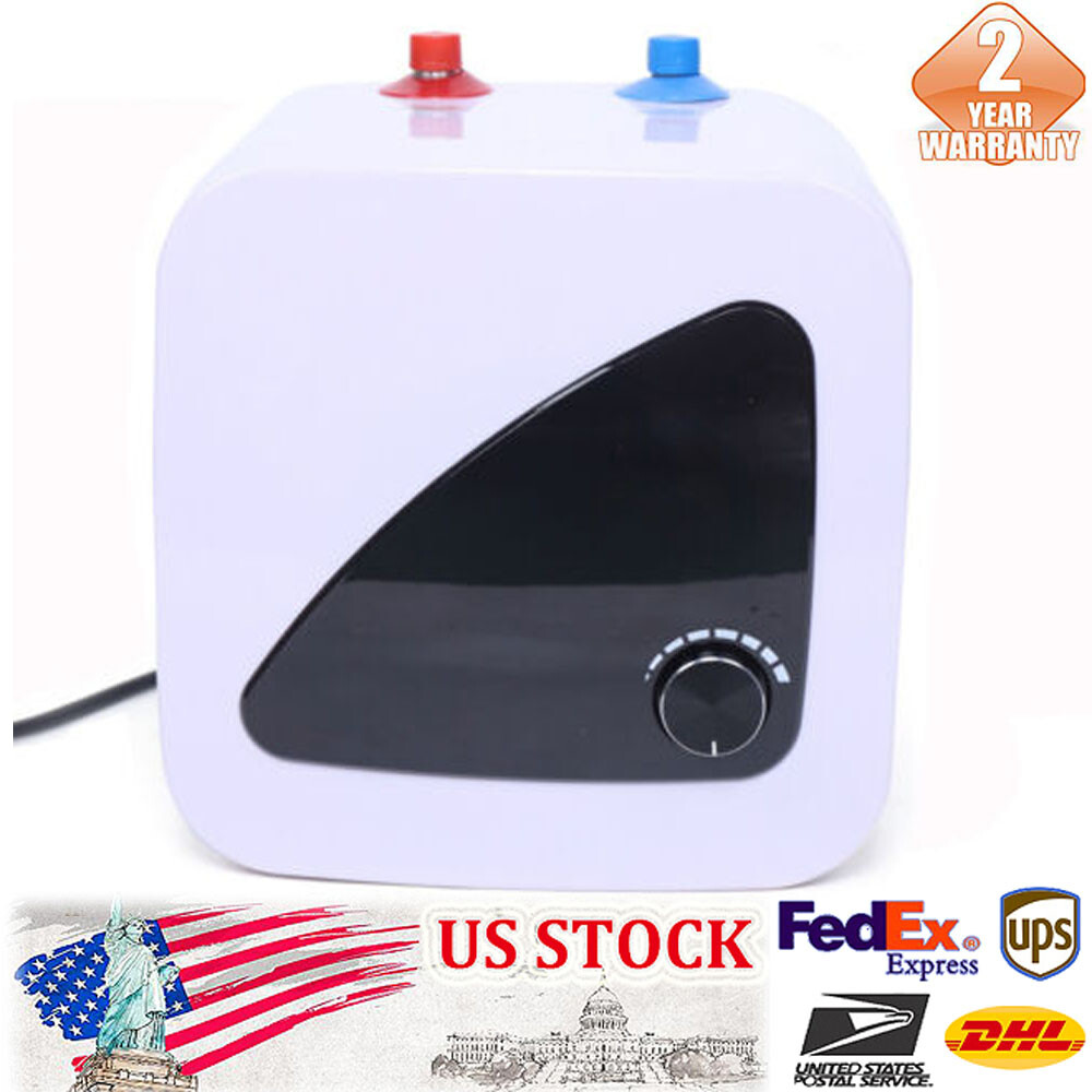 1500W Instant Electric Hot Water Heater Compact Mini-Tank Storage 8L 110V