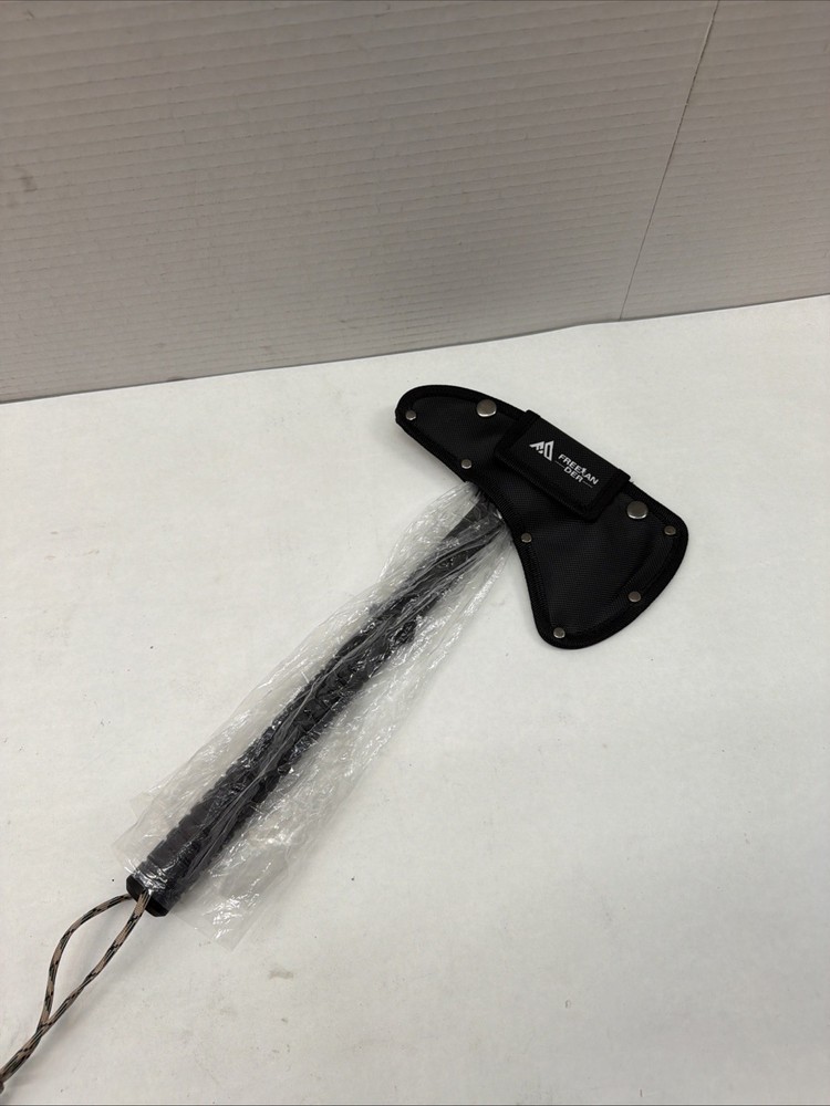 Freelander Camping Axe with Sheath, Sharp Tactical Hatchet Axe with Clip and Bot