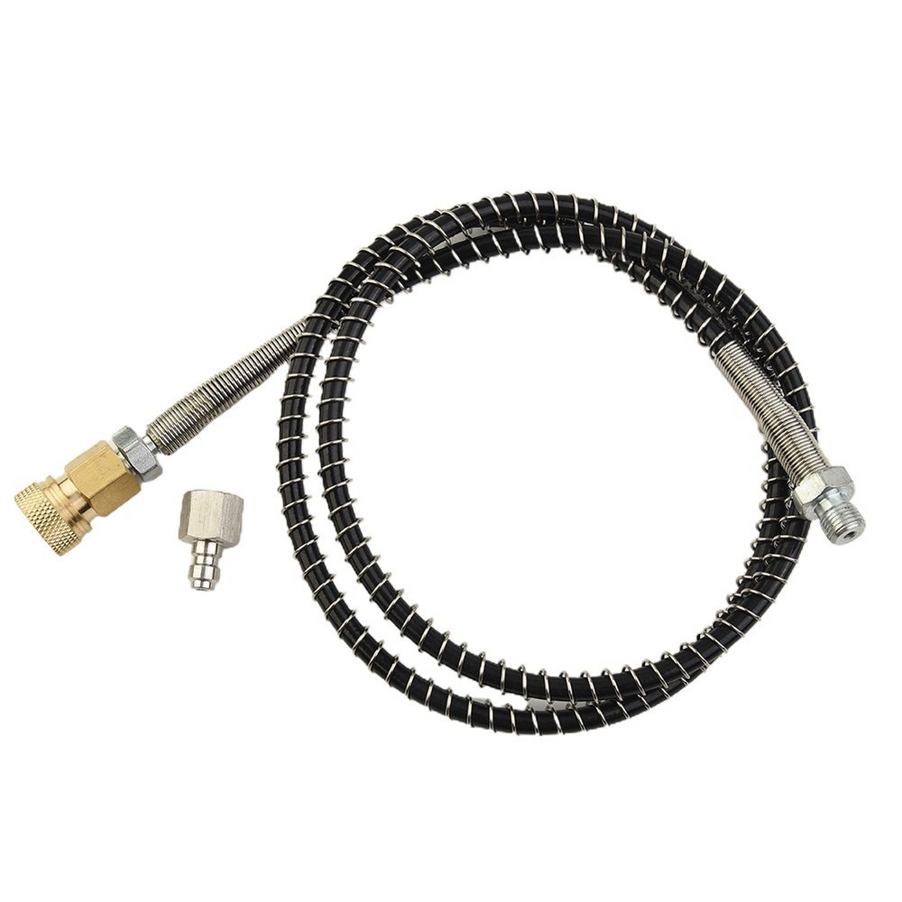 Hose with External Thread Nipple and Quick Release Connection at 36 In