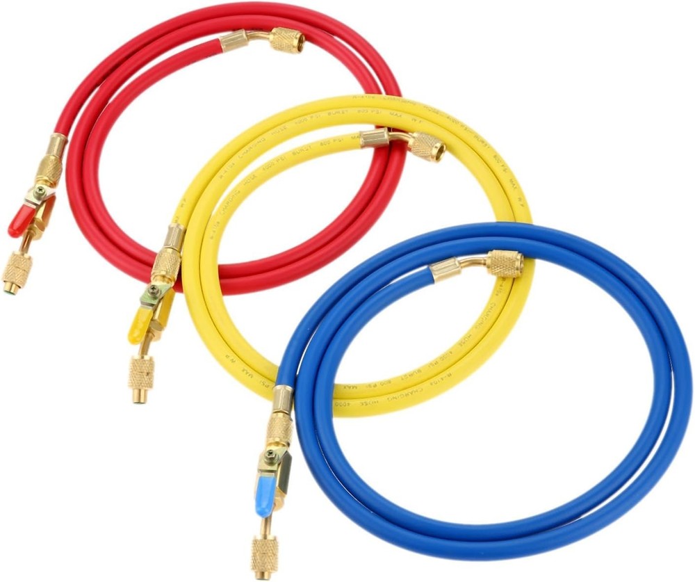 Versatile 60" R410A A/C Charging Hoses - 800 PSI High Performance & Durable