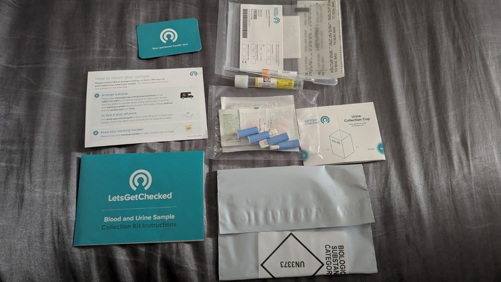 LetsGetChecked Blood And Urine Test Kit