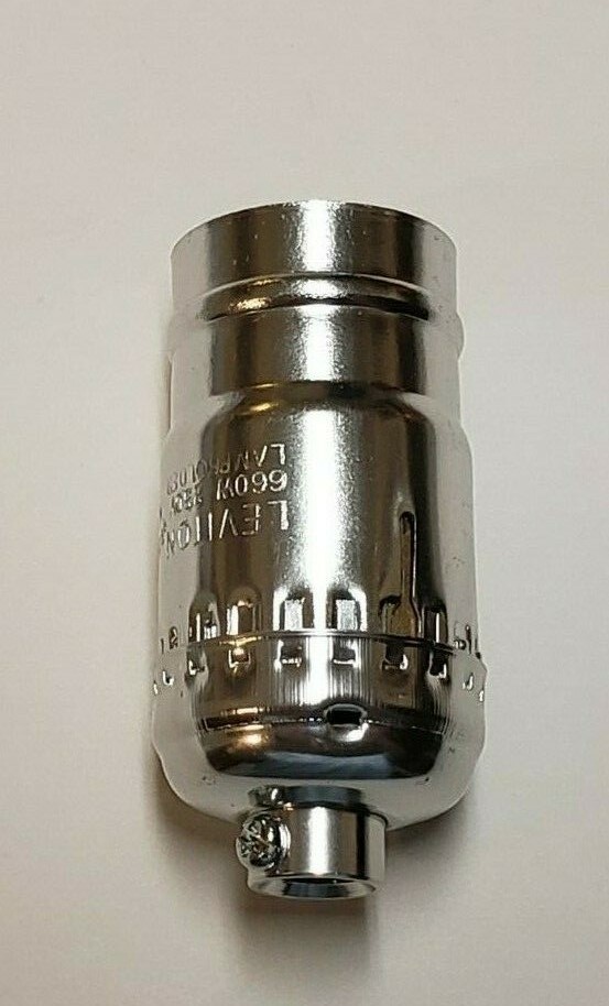 Full Keyless Leviton Nickel Plated Medium Socket 40131NJB