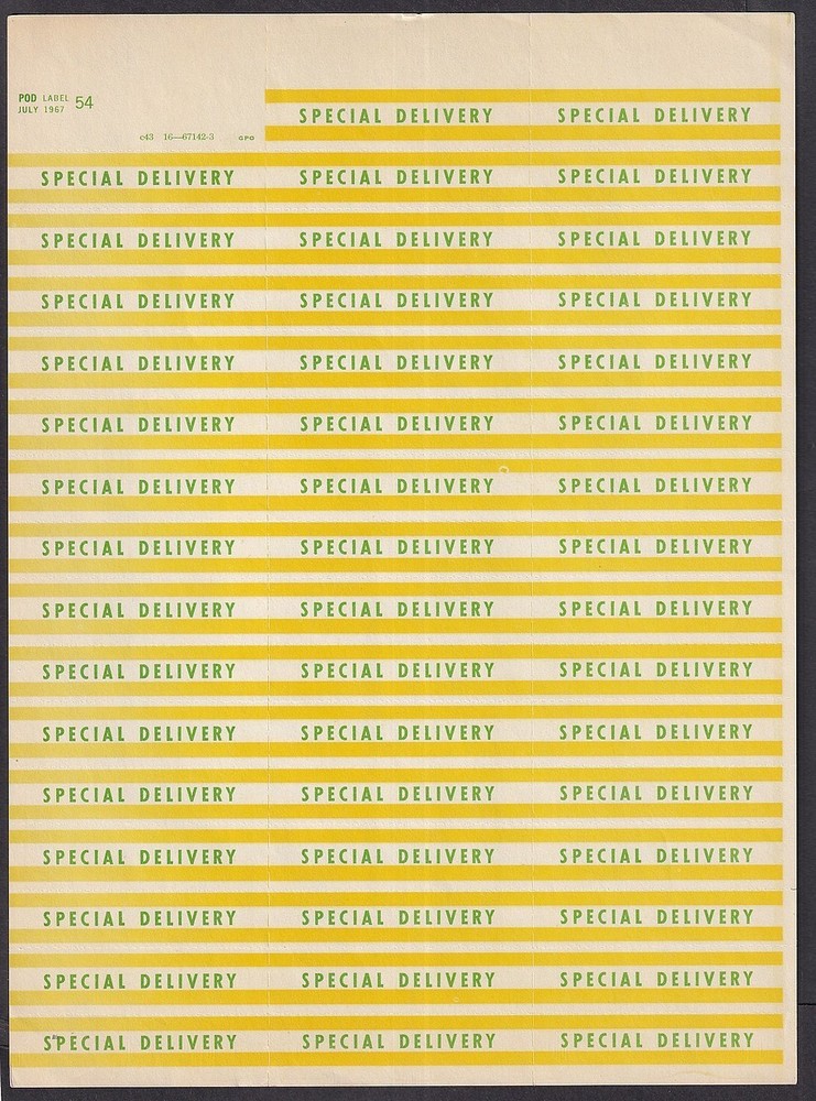 US Airmail & Special Delivery sheets (14 sheets)