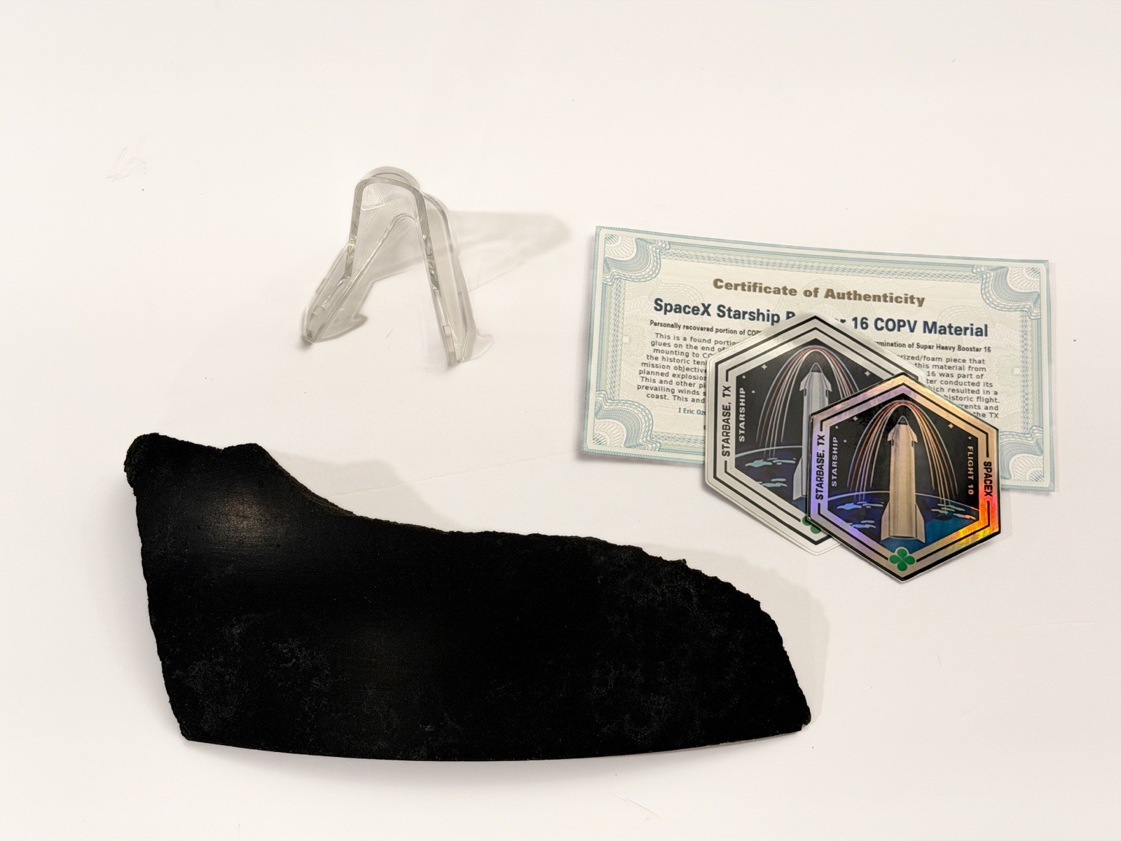 SpaceX Starship Historic Flight 10 Super Heavy Booster Relic COPV Epic Piece! Lg