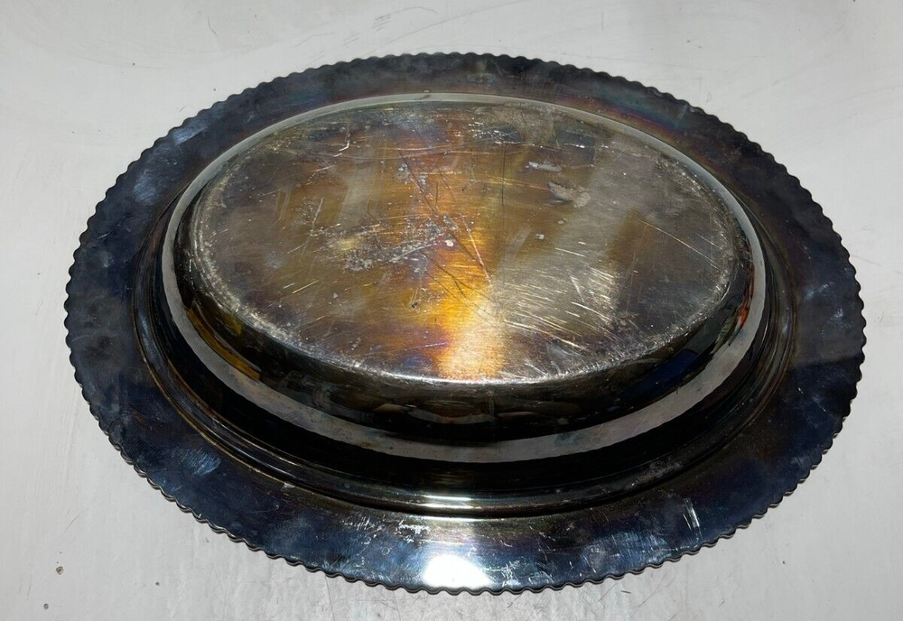 Crescent Silverware Covered Dish 2917 ~NO LID!~
