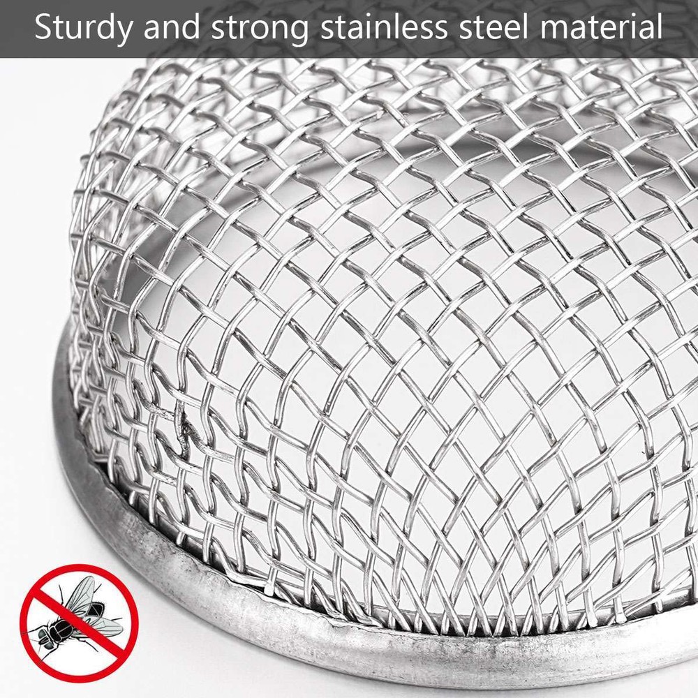 2 Pack For RV Furnace Vent Cover 2.8 Inch Camper Heater Flying Insect Bug Screen