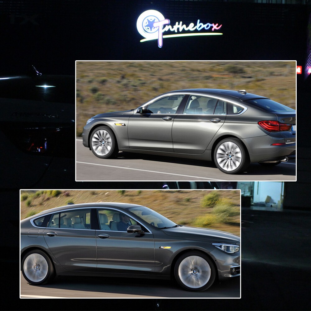 F10 Style Amber LED Clear Front Side Marker Lights For BMW E60 E82 E88 E90 E92