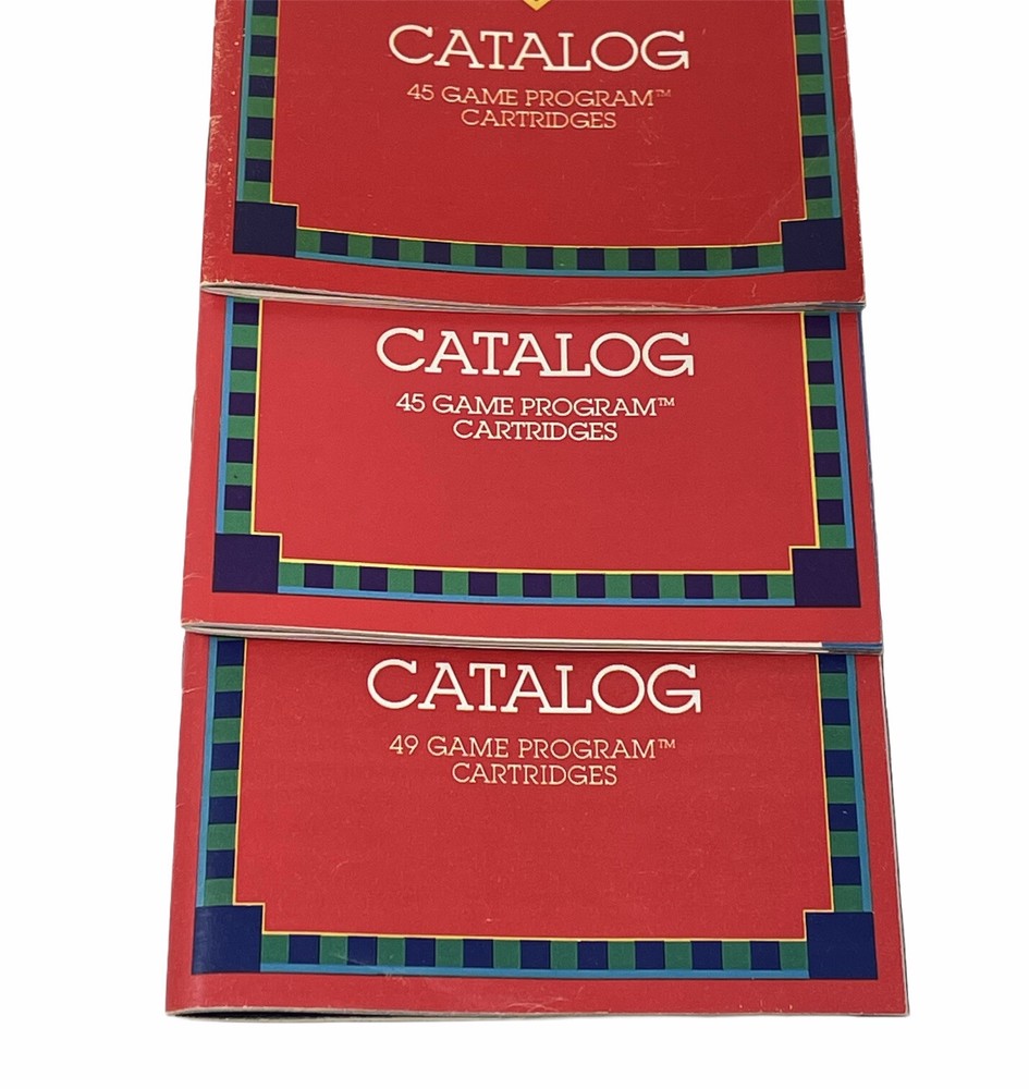 Atari Catalog 5 x LOT VTG 1981 1982 Video Computer System Game Program Cartridge