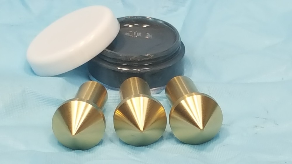 Gunsmith Tools-3 Brass Muzzle Laps-Rifle Or Pistol Lapping Kit - Lapping Crown