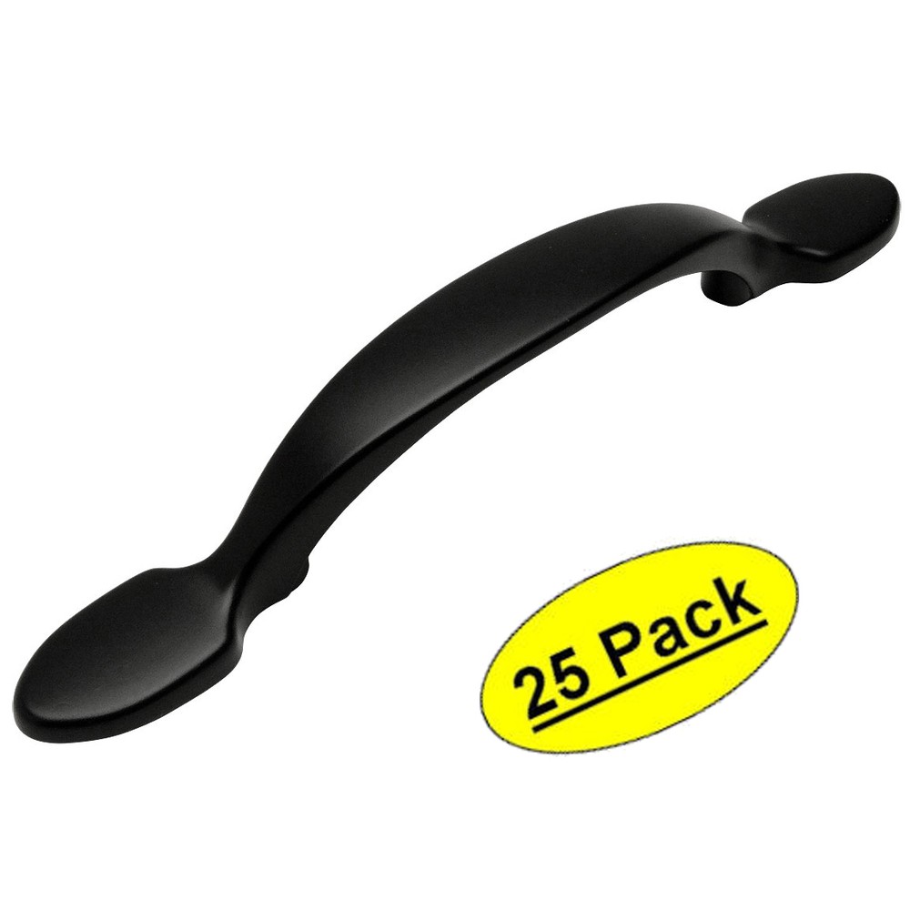 *25 Pack* Cosmas Cabinet Hardware Flat / Matte Black Pulls - #9502FB