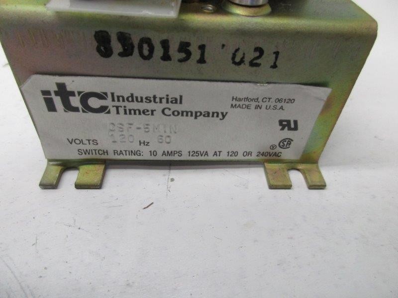 INDUSTRIAL TIMER COMPANY CSF-5MIN UNMP