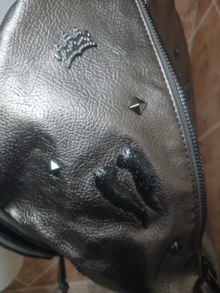 NWOT-BEAUTIFUL DISASTER Mini Backpack-Metallic Bronze