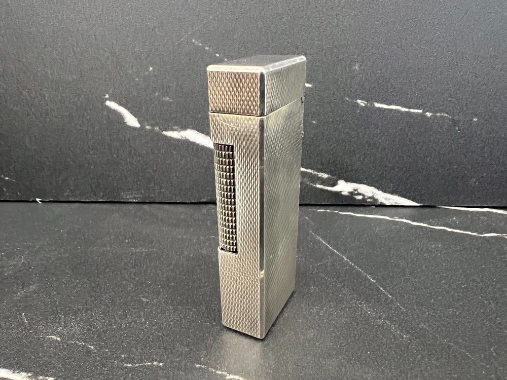 Working Dunhill Gas lighter Silver with box