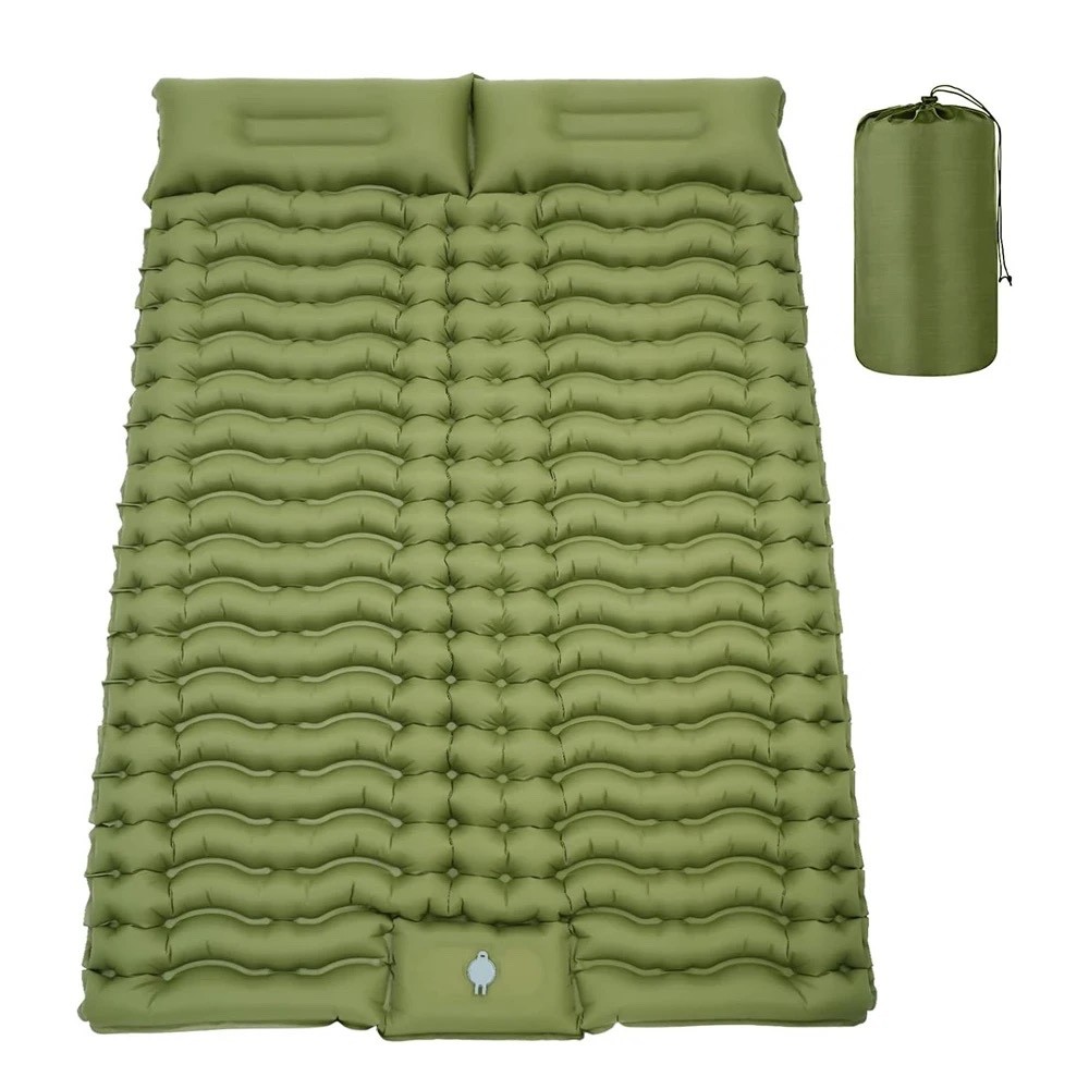 Double Sleeping Pad Extra Thick Self Inflating Sleeping Mat for 2 Person