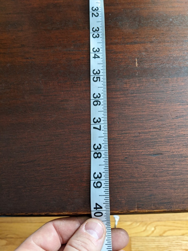 RARE Antique Solid Mahogany Imperial Grand Rapids Folding Side Table Drop Leaf