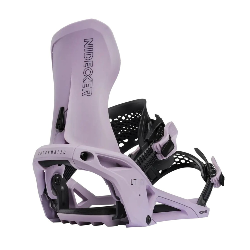 Nidecker LT Supermatic Snowboard Bindings, Dusk, Large