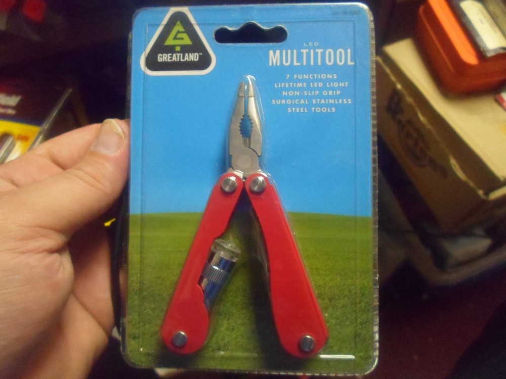 Greatland Stainless Multi Tool With Flashlight NEW!!