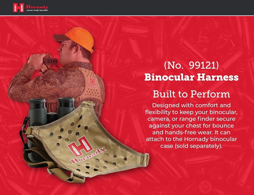 Lightweight Tangle Free Binocular Harness with Secure Tethers for Quick Access