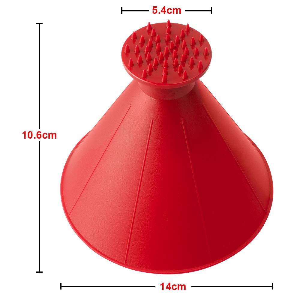 Ice Scraper for car, Red Ice Scraper Multi-function Car Ice Scraper Snow Remover