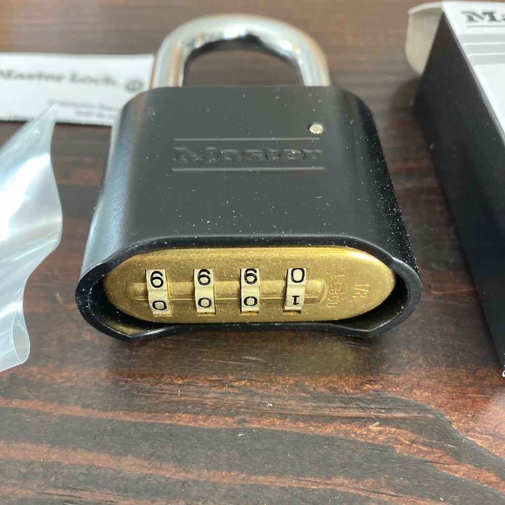 Master Lock 178BLK Combination Die-Cast Padlock - Black