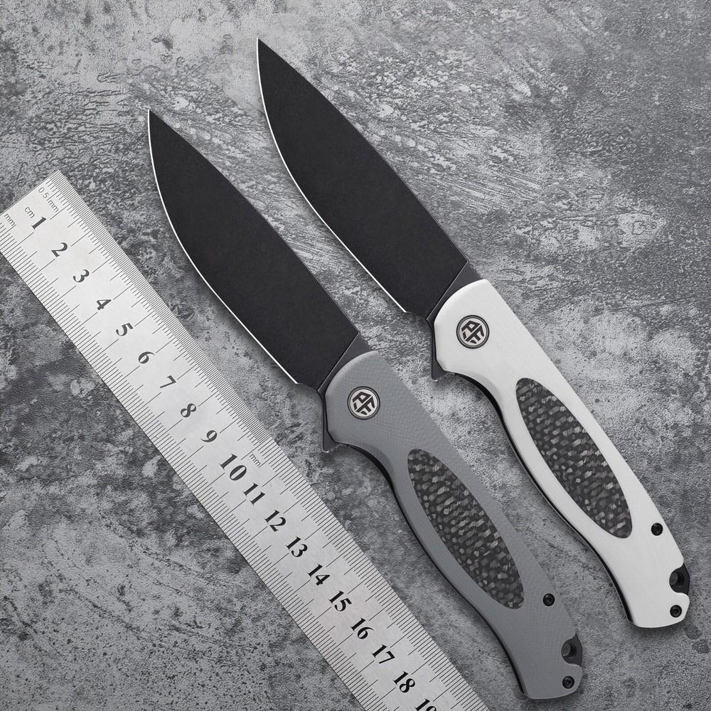 Petrified Fish PFB03 Stamp,D2 Satin/Stonewashed Blade,G10 Handle Folding knife