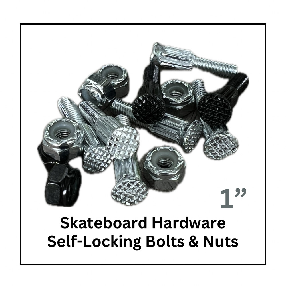 Skateboard Self-Locking Bolts & Nuts 1"
