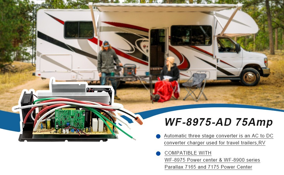 WF-8975-MBA Power Converter 75 Amp Main Board Assembly Replacement Unit