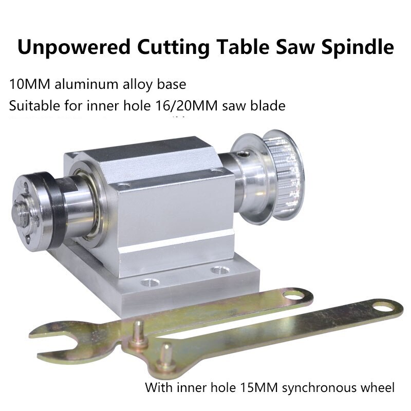 Table Saw Cutting Spindle M10 Thread Can Installed with Inner Hole 16 and 20mm