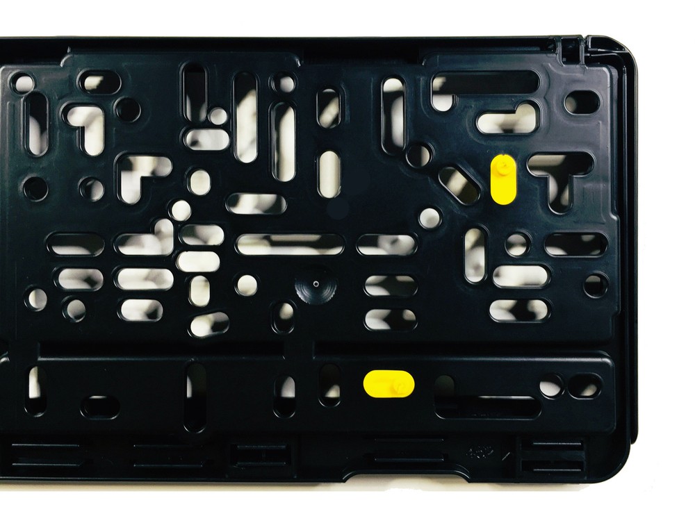 Premium German License Plate Frame - Evolution 3 - Black