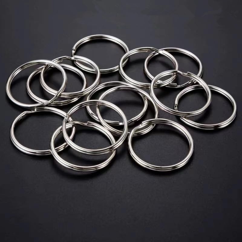 100PCS Key Rings 1'' Split Keychain Rings Bulk for Crafts