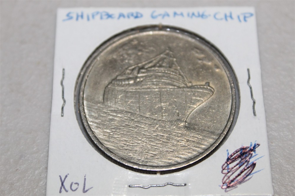 SHIPBOARD OCEAN LINER GAMING CHIP / MEDAL