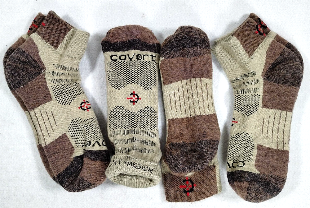 Covert Threads Outdoor Cross Trainer Socks Medium Sand 3 Pairs